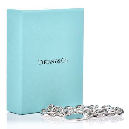 Tiffany Sterling Silver Heart Tag Charm Bracelet 5 of 5