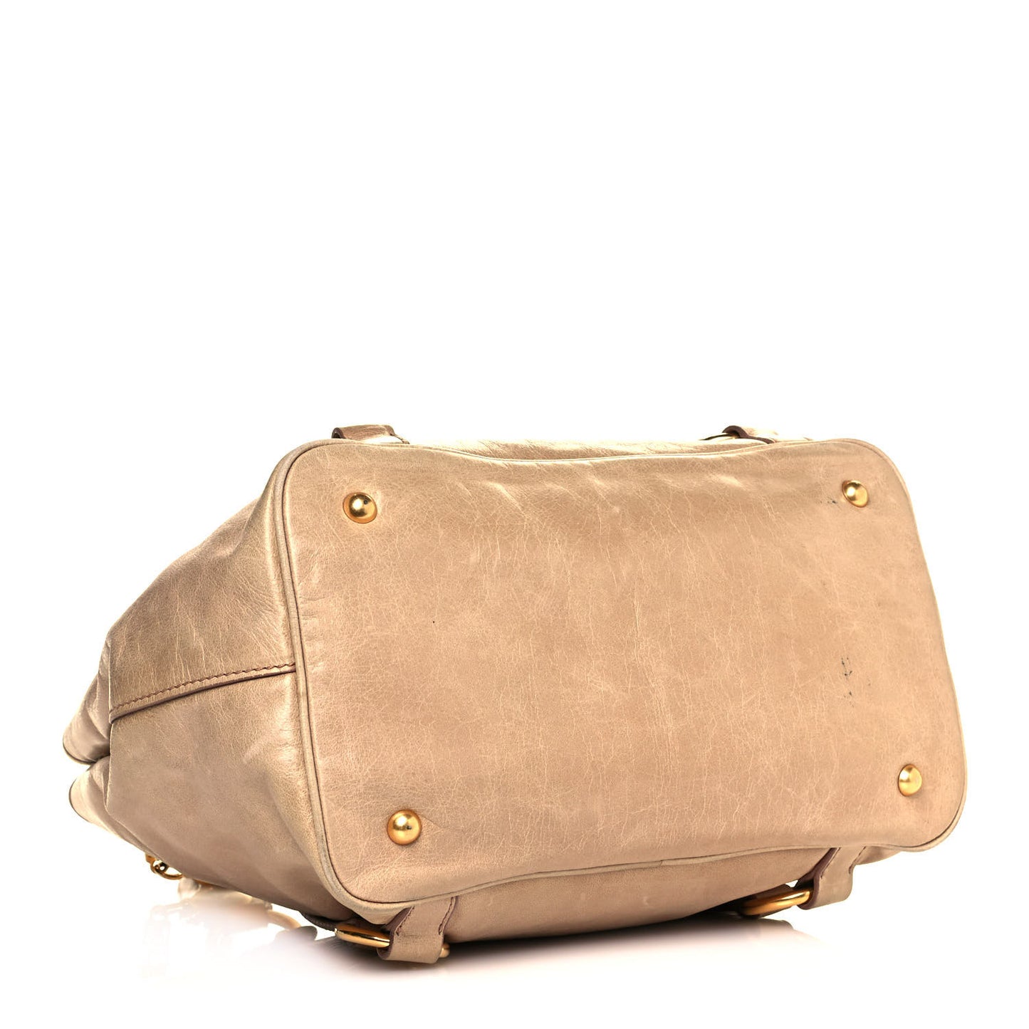 Vitello Shine Tote Beige
