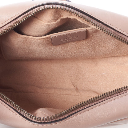 Gucci Calfskin Matelasse Small GG Marmont Chain Shoulder Bag Perfect Pink 7 of 9