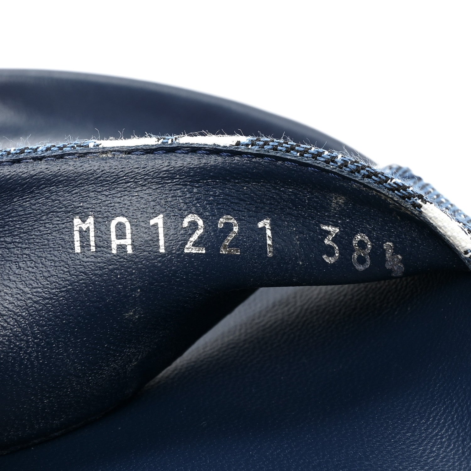Louis Vuitton Monogram Denim Paseo Flat Comfort Sandals 38.5 Navy Blue 8 of 13