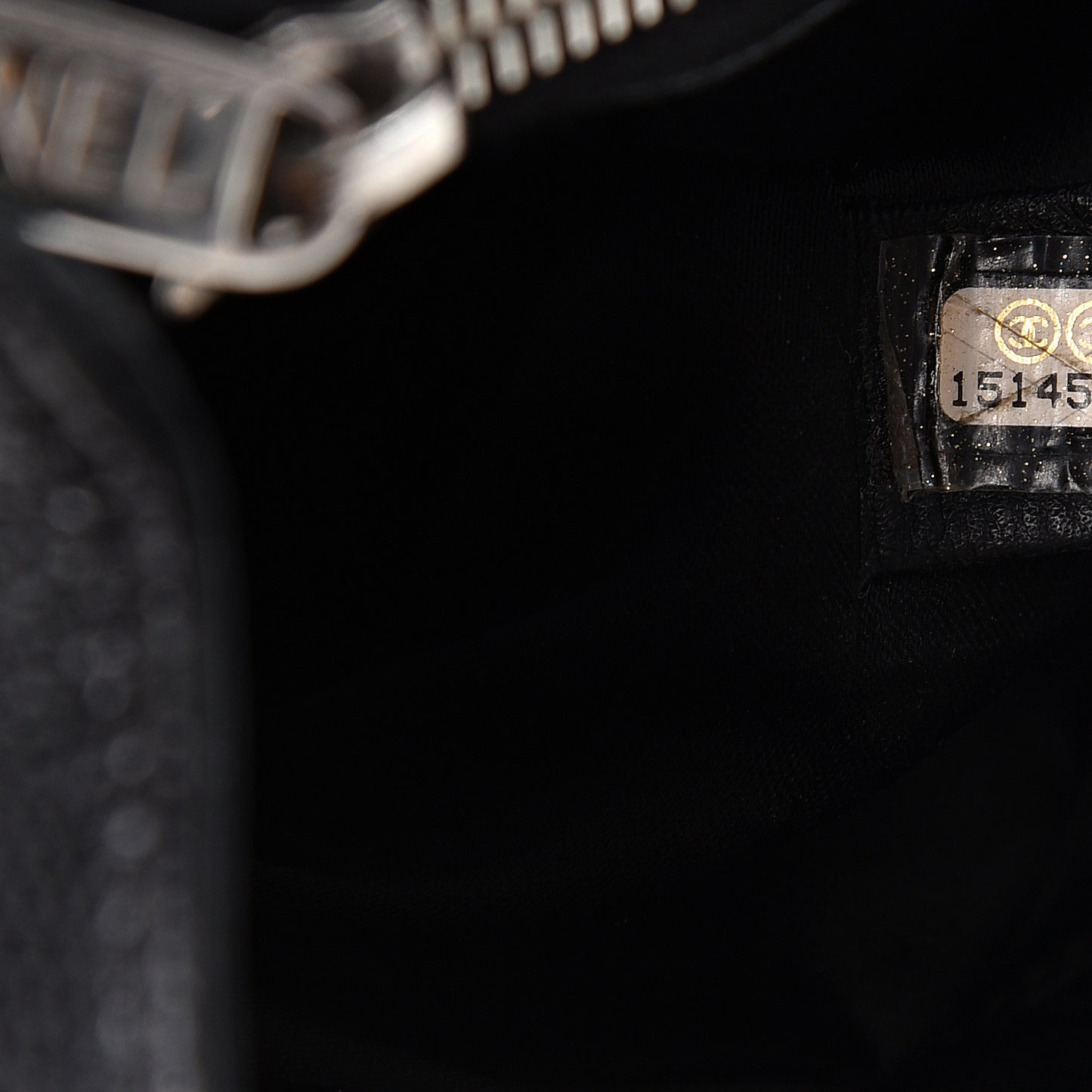 Caviar Quilted Grand Shopping Tote GST Black