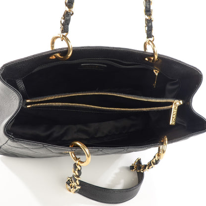 Chanel Caviar Quilted Grand Shopping Tote GST Black 5 of 7