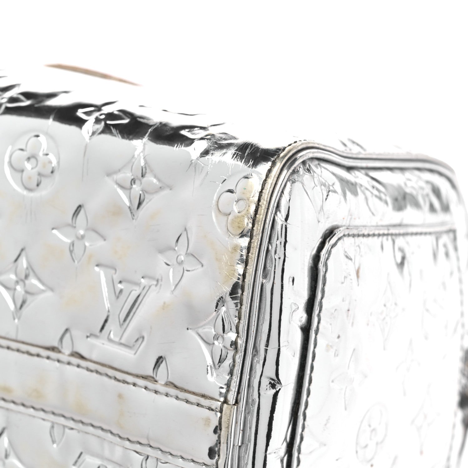 Louis Vuitton Monogram Miroir Speedy 30 Silver 10 of 22