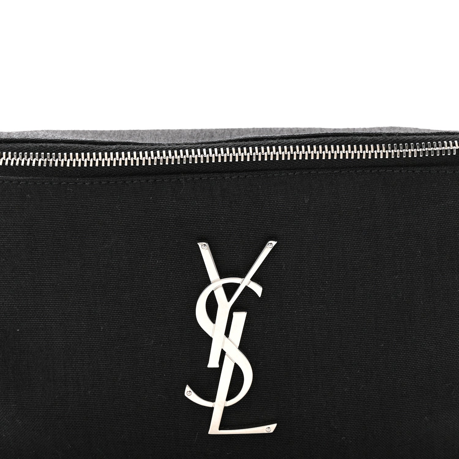 Saint Laurent Canvas Monogram Belt Bag Black 7 of 11