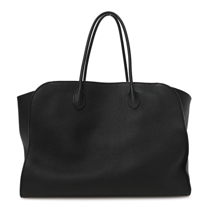 The Row Matte Grained Calfskin Marlo 17 Black 1 of 8