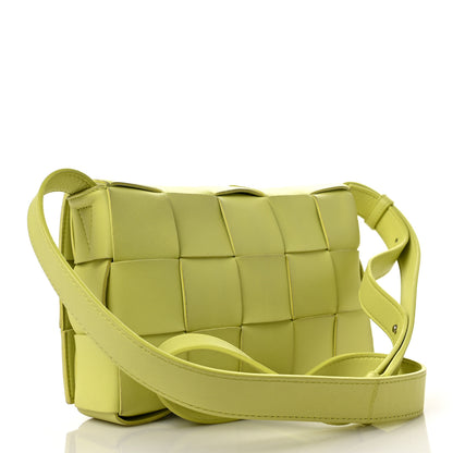 Bottega Veneta Lambskin Maxi Intrecciato Cassette Crossbody Bag Seagrass 3 of 6