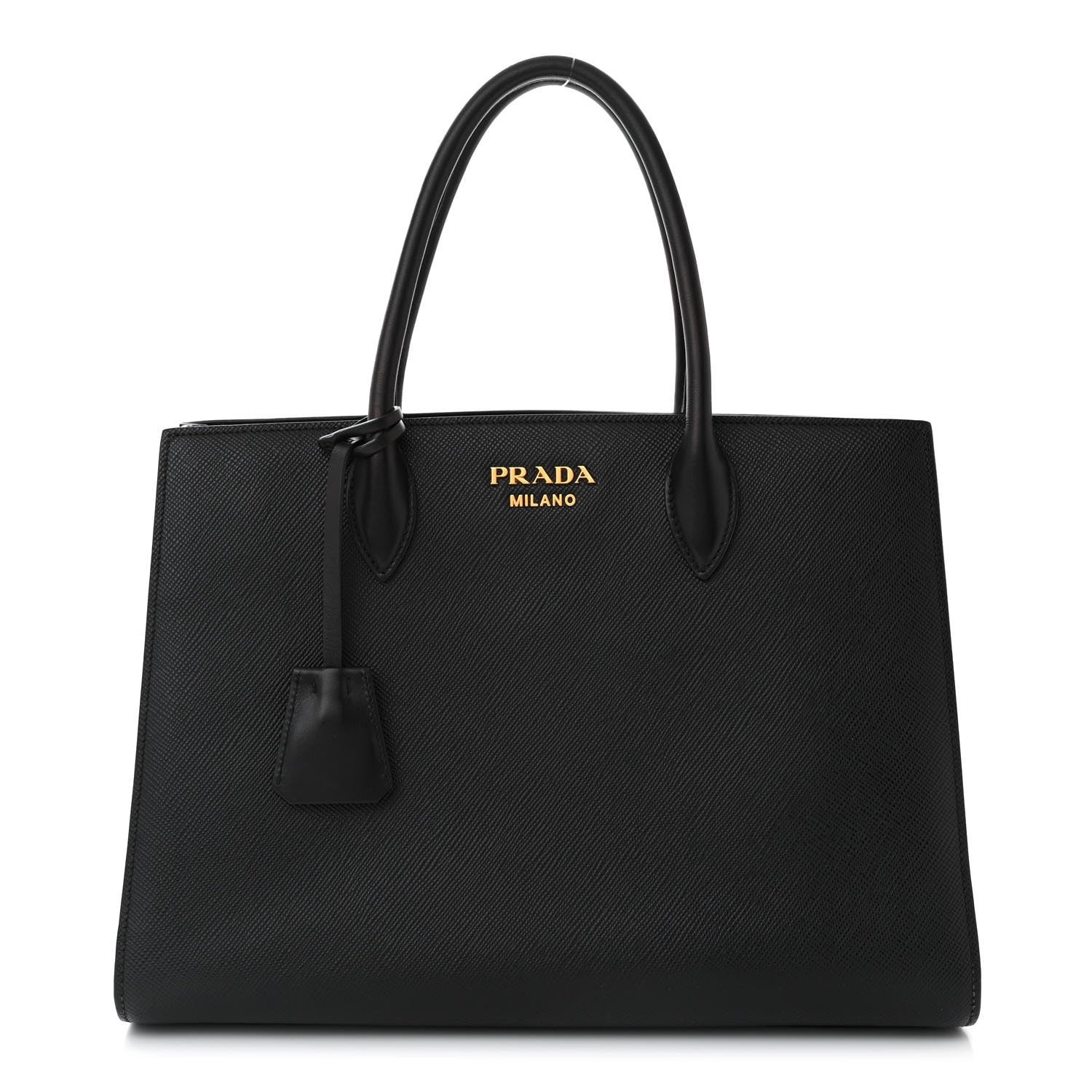 Prada Saffiano City Calfskin Large Bibliothèque Top Handle 1 of 11