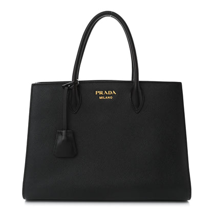 Prada Saffiano City Calfskin Large Bibliothèque Top Handle 1 of 11