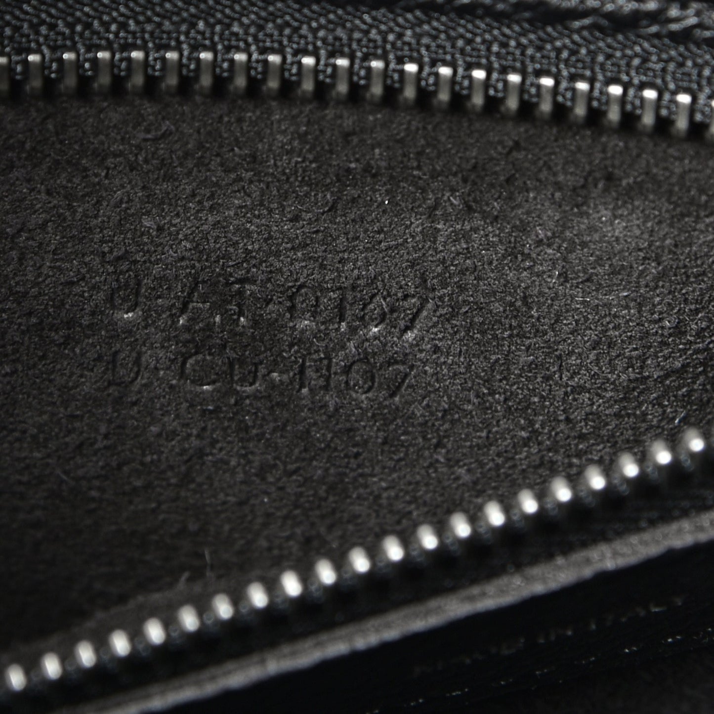 Drummed Calfskin Micro Luggage Black