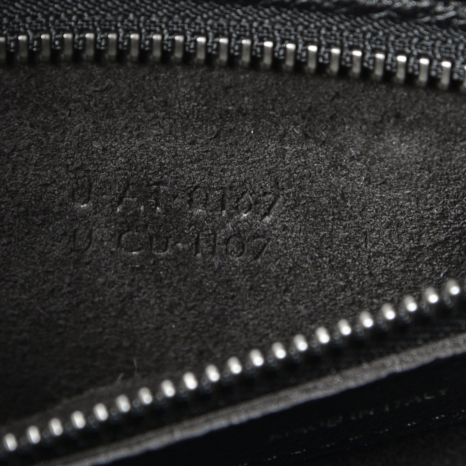 Celine Drummed Calfskin Micro Luggage Black 7 of 7
