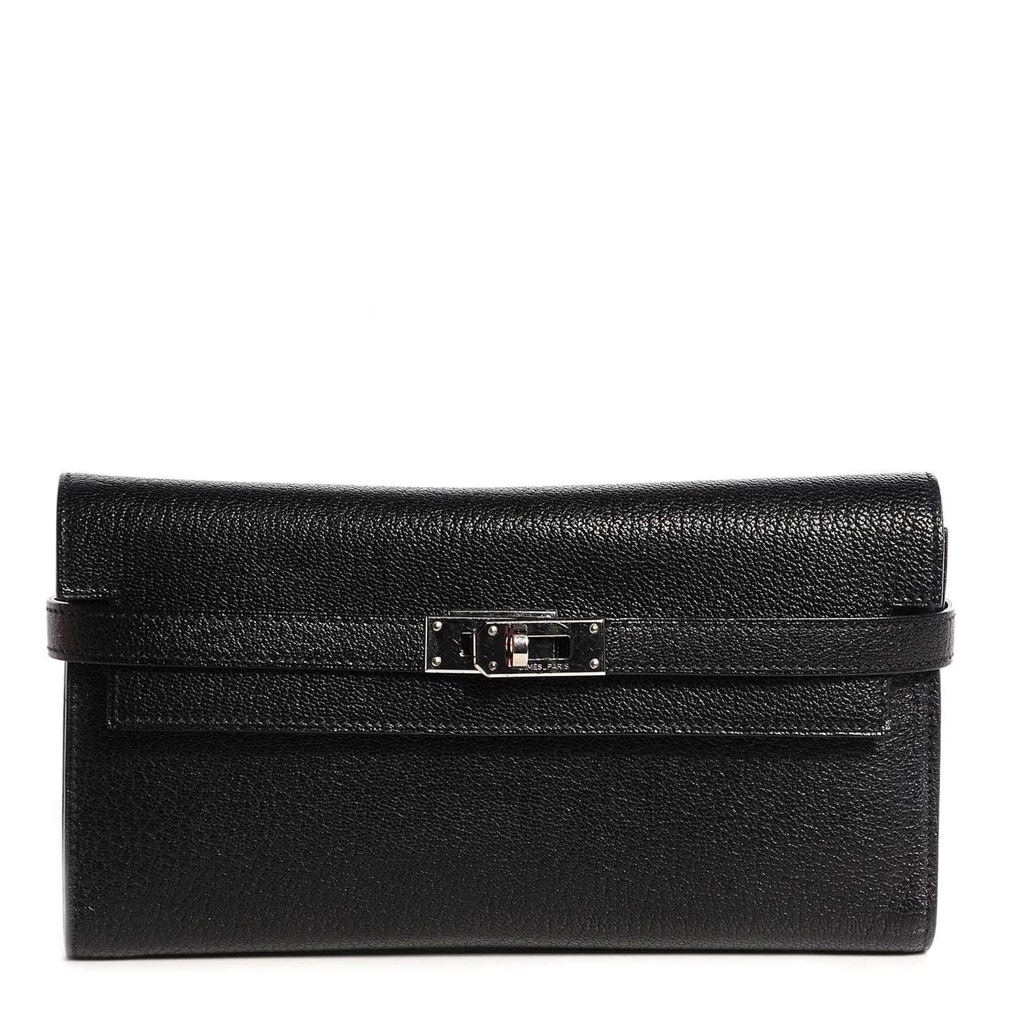 Chèvre Mysore Kelly Longue Wallet Black