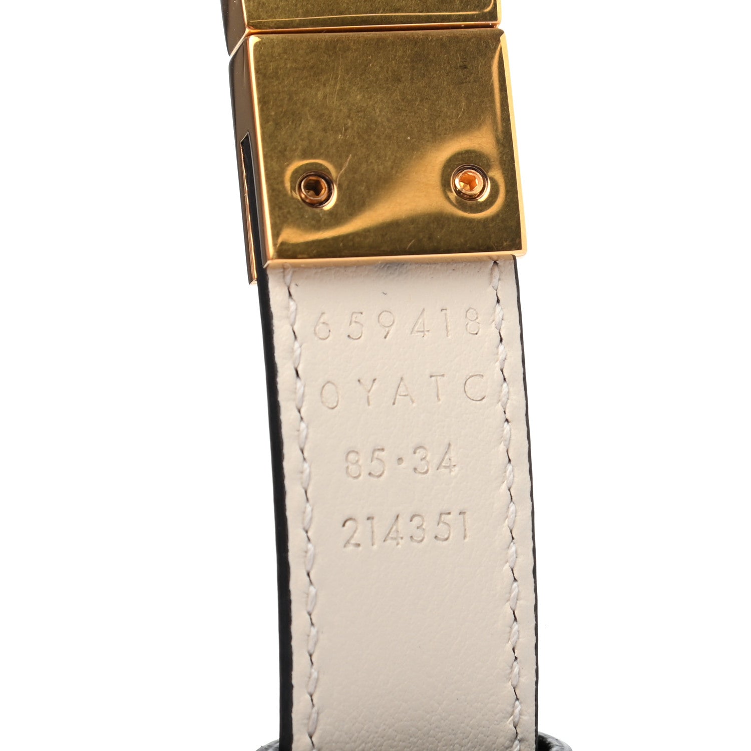 Gucci Plutone Calfskin Double G Reversible 20mm Belt 85 34 Black Mystic White 5 of 6