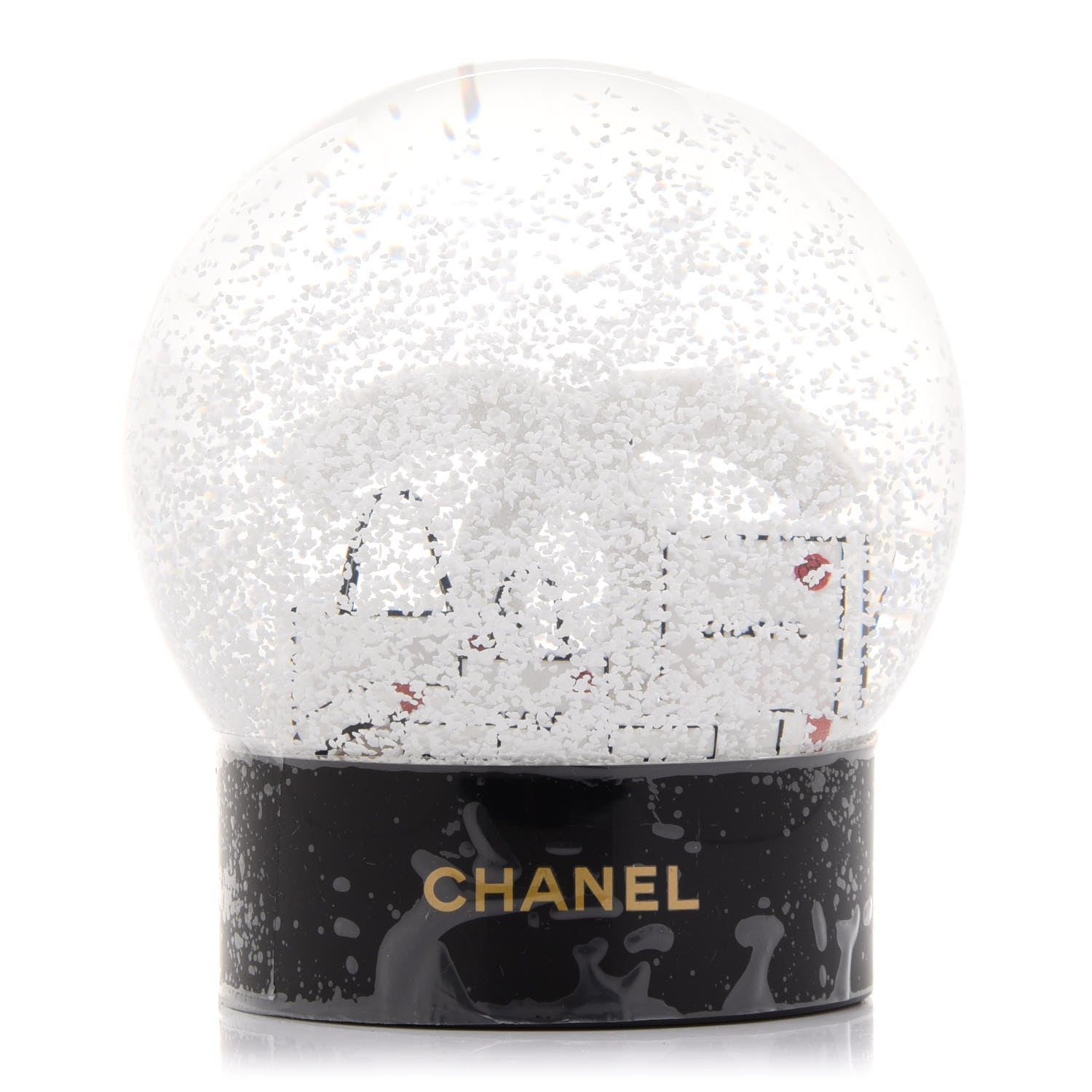 Chanel Glass CC Shopping Bag Snow Globe 3 of 5