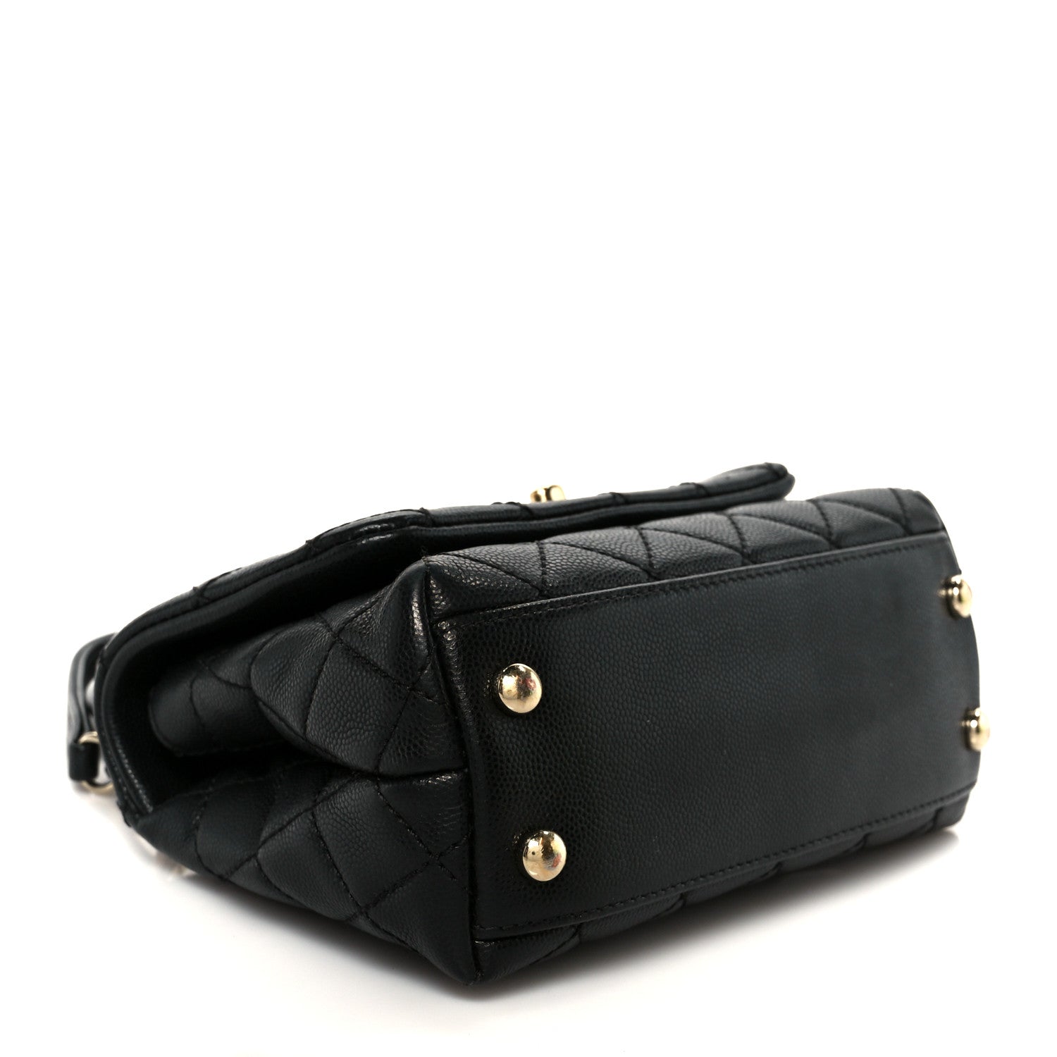 Chanel Caviar Quilted Extra Mini Coco Handle Flap Black 4 of 11