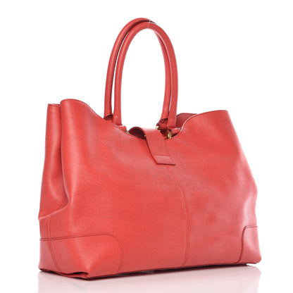 Fendi Vitello Elite Chameleon Shopper Tote Fragola 3 of 16