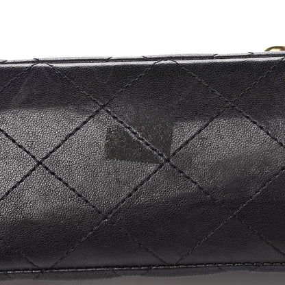 Chanel Lambskin Quilted Medium Double Flap Black 10 of 14