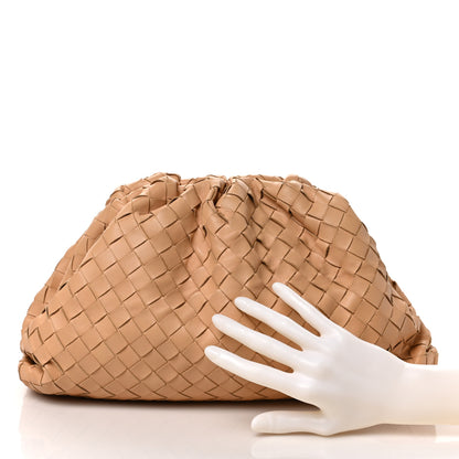 Bottega Veneta Nappa Maxi Intrecciato The Pouch Oversized Clutch Almond 2 of 9