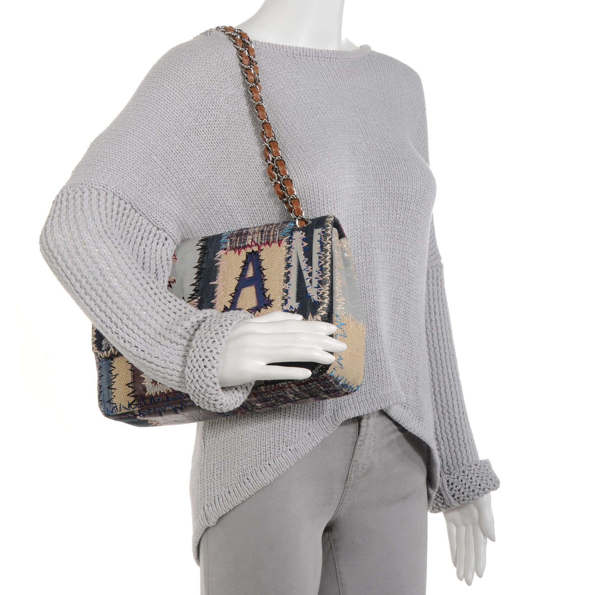 Chanel Patchwork Jumbo Single Flap 2 of 8