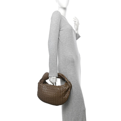 Bottega Veneta Nappa Intrecciato Teen Jodie Hobo Taupe Grey 2 of 10