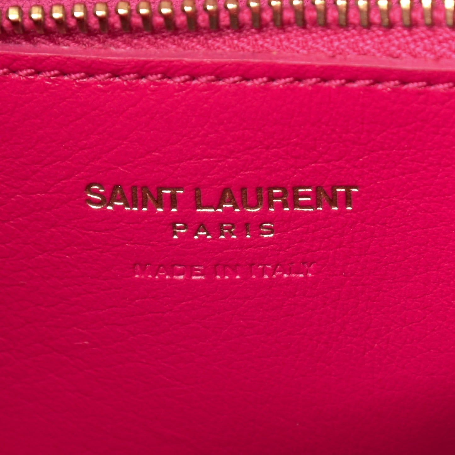 Calfskin Small Monogram Cabas Fuchsia