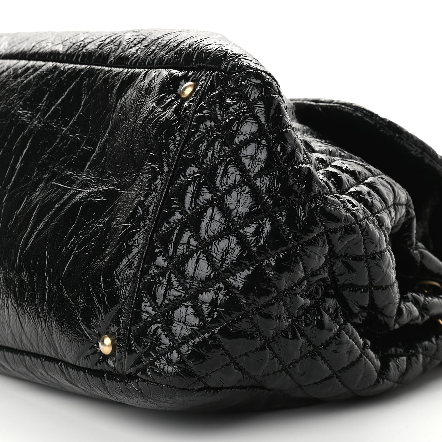Vinyl XL Rock and Chain Flap Black