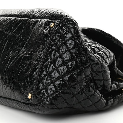 Chanel Vinyl XL Rock and Chain Flap Black 9 of 10