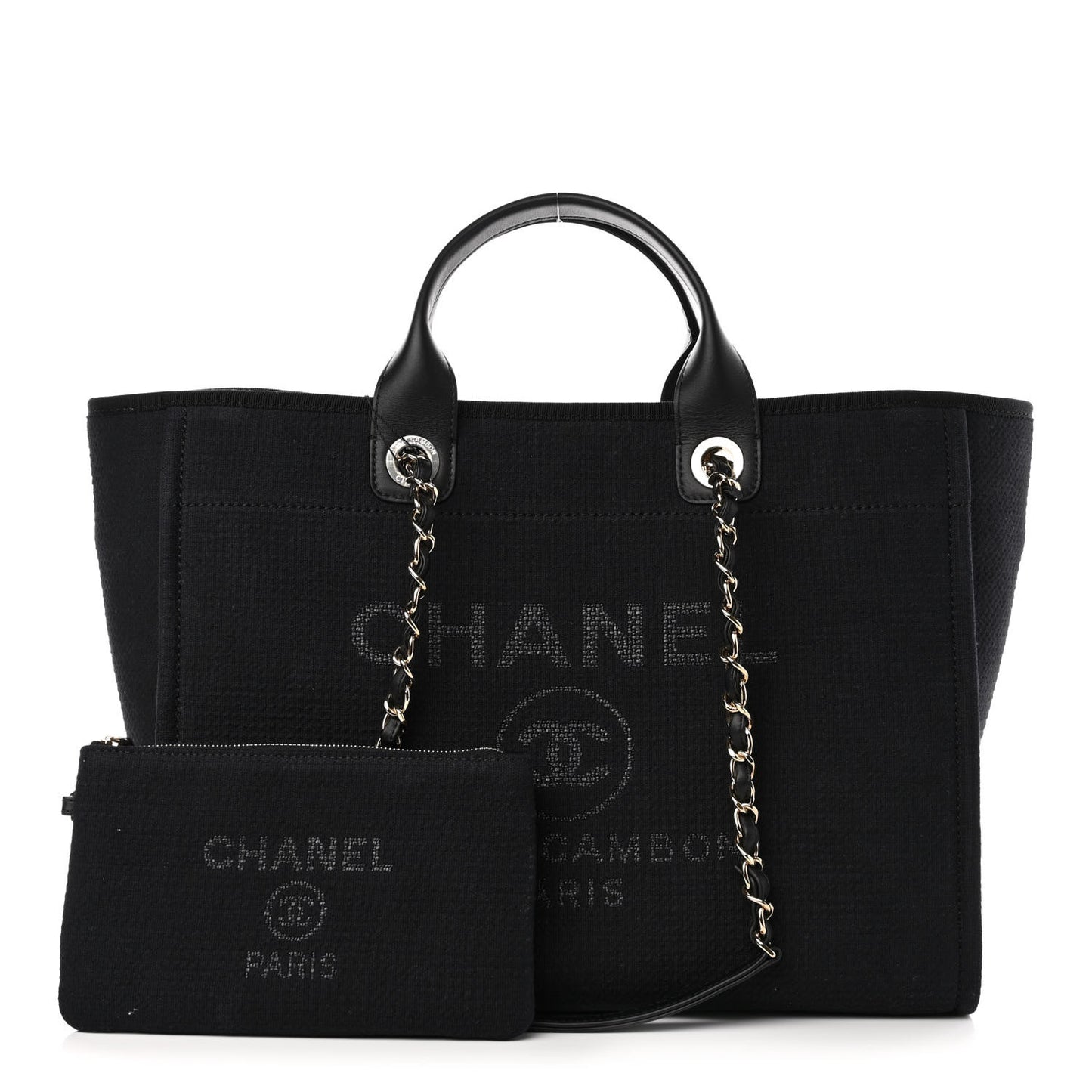 Mixed Fibers Medium Deauville Tote Black