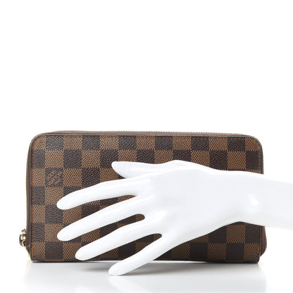 Louis Vuitton Damier Ebene Zippy Organizer Wallet 2 of 9