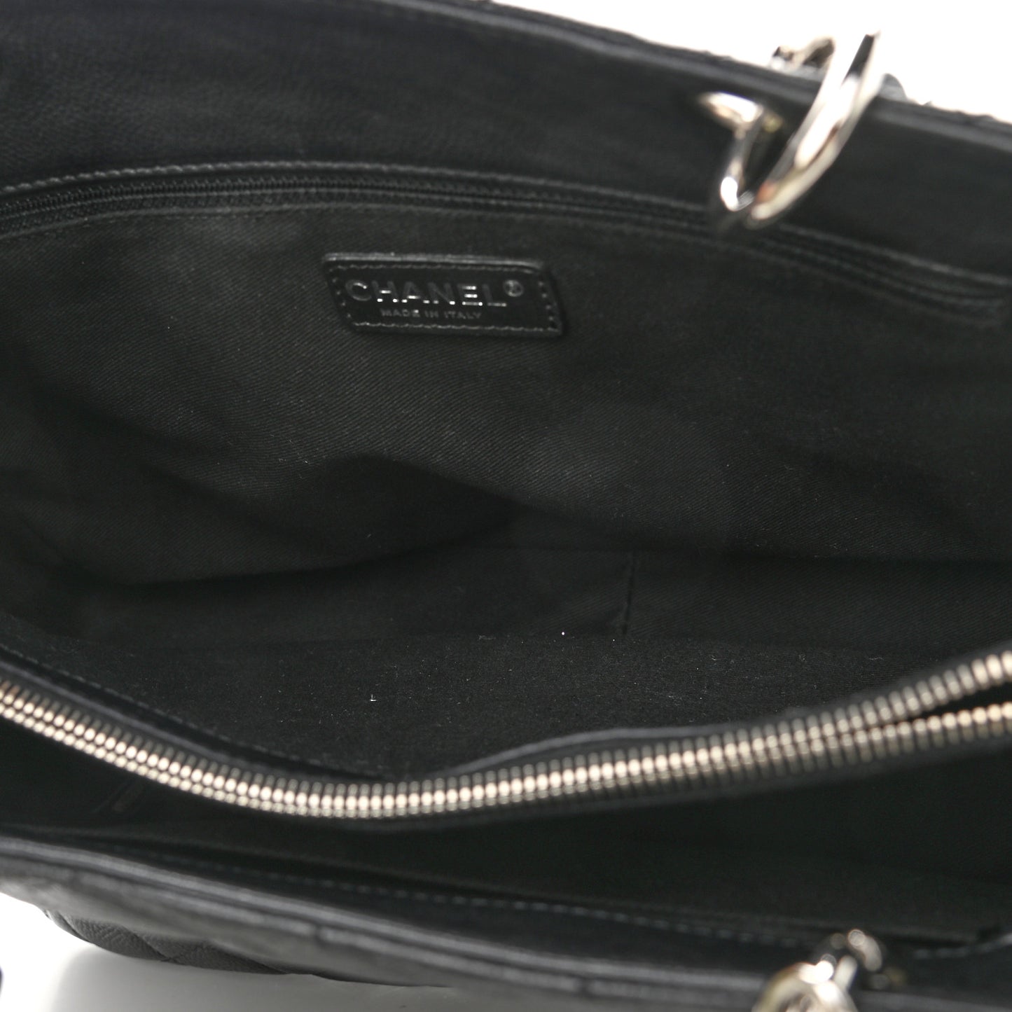 Caviar Quilted Grand Shopping Tote GST Black