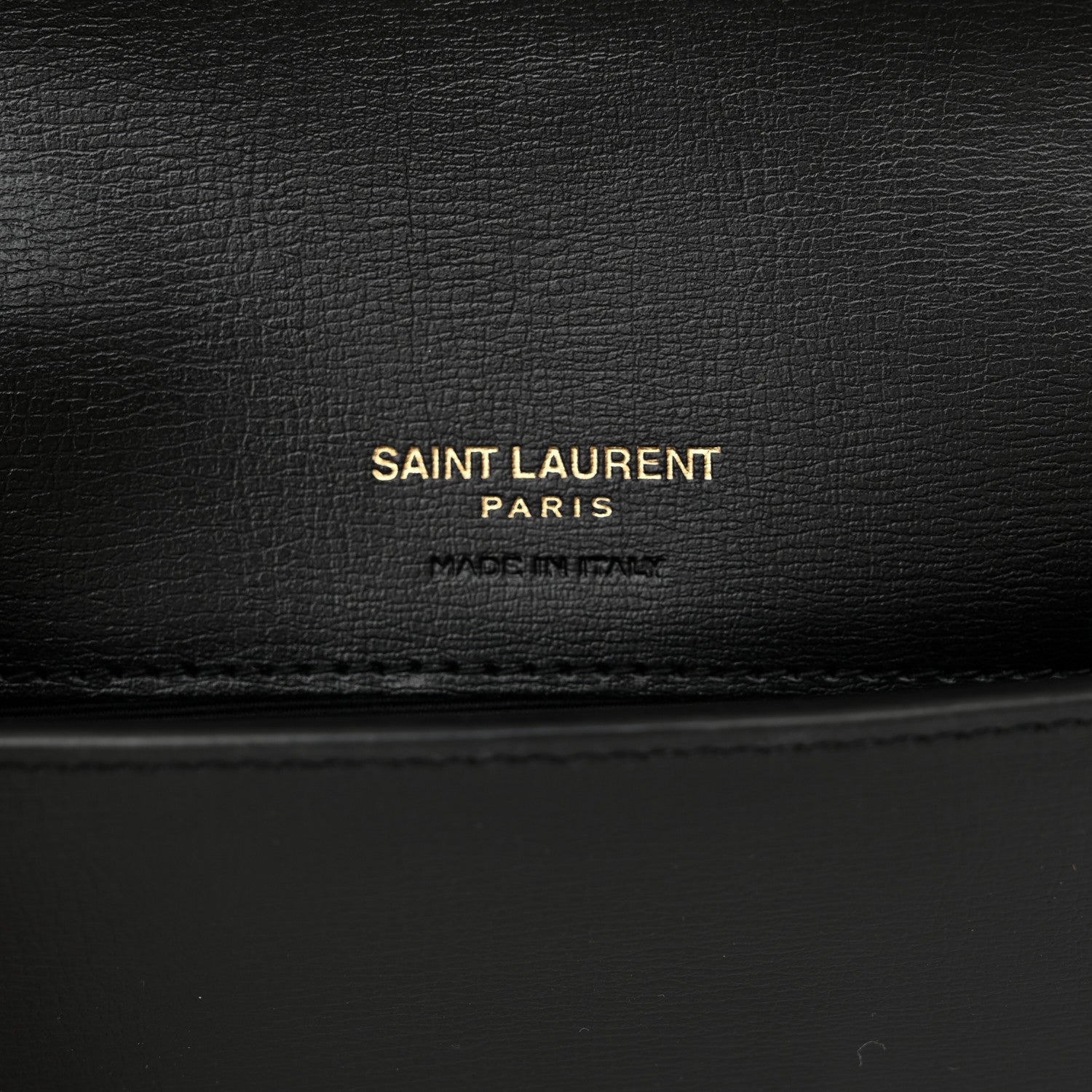 Saint Laurent Smooth Calfskin Monogram Phone Holder Crossbody Black 6 of 11