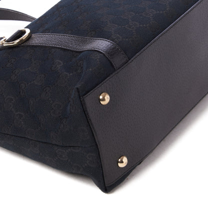 Gucci Monogram Medium Abbey Tote Black 6 of 8