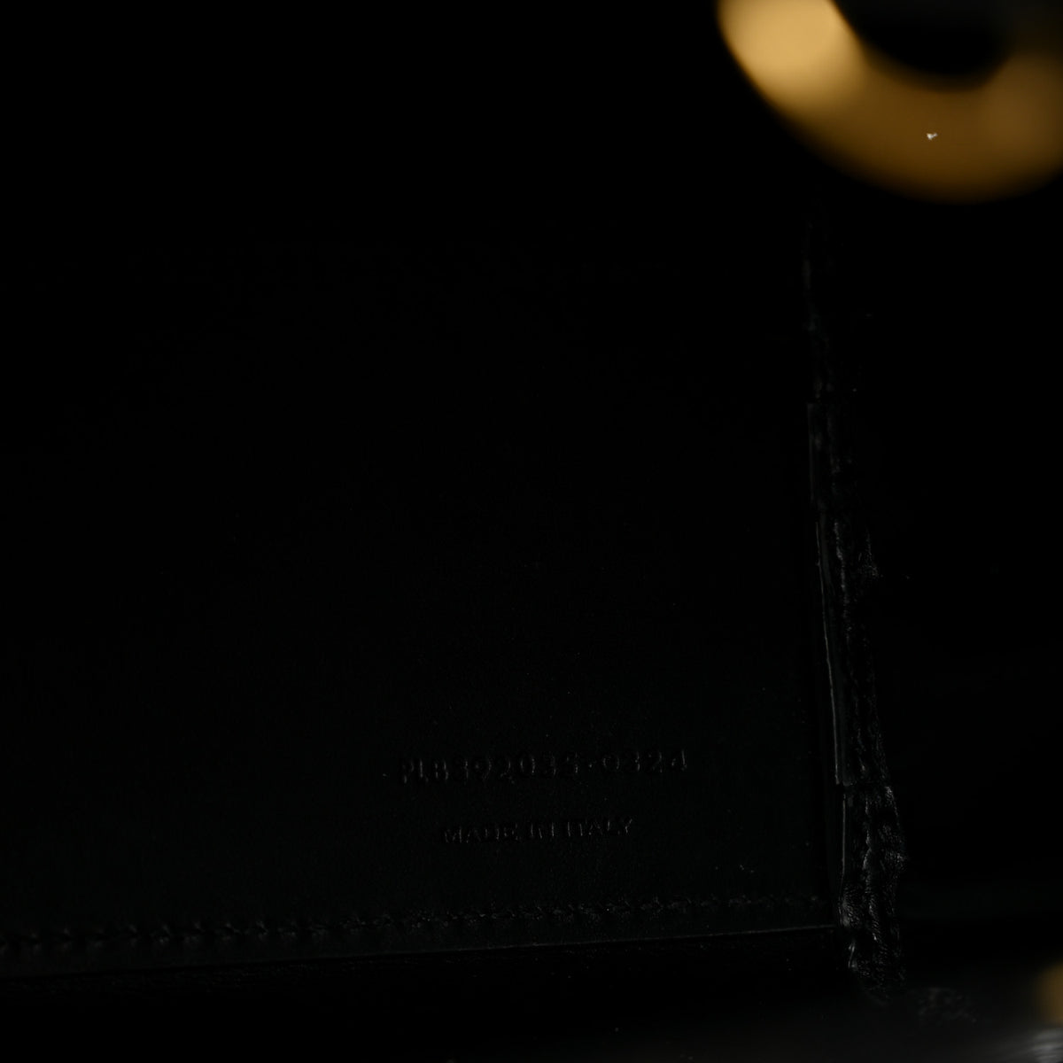 Saint Laurent Calfskin Crocodile Embossed Nano Sac De Jour Black 7 of 14