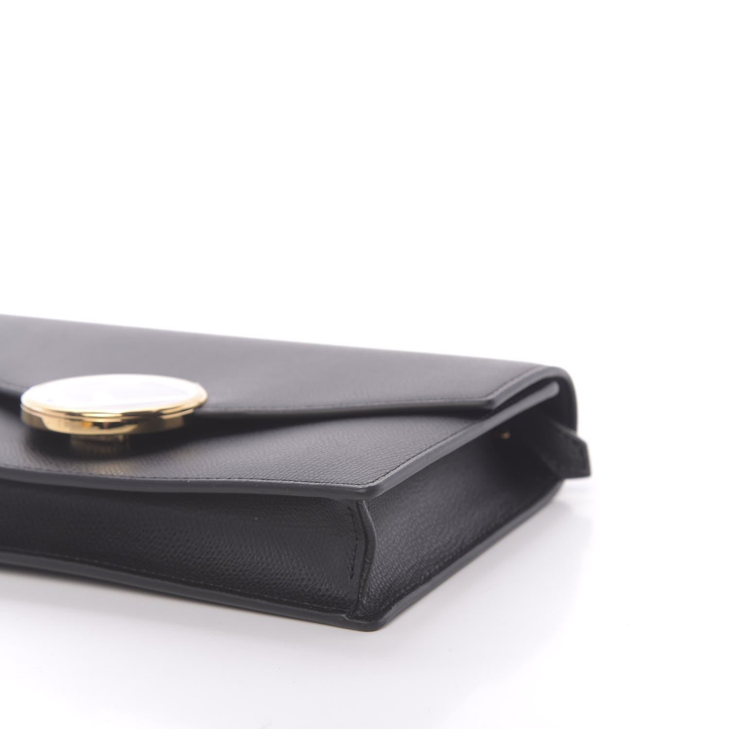 Fendi Vitello Cruise F is Fendi Medium Envelope Wallet on Chain Black 9 of 11