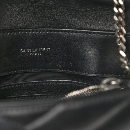 Saint Laurent Calfskin Y Quilted Monogram Small Loulou Chain Satchel Black 10 of 10
