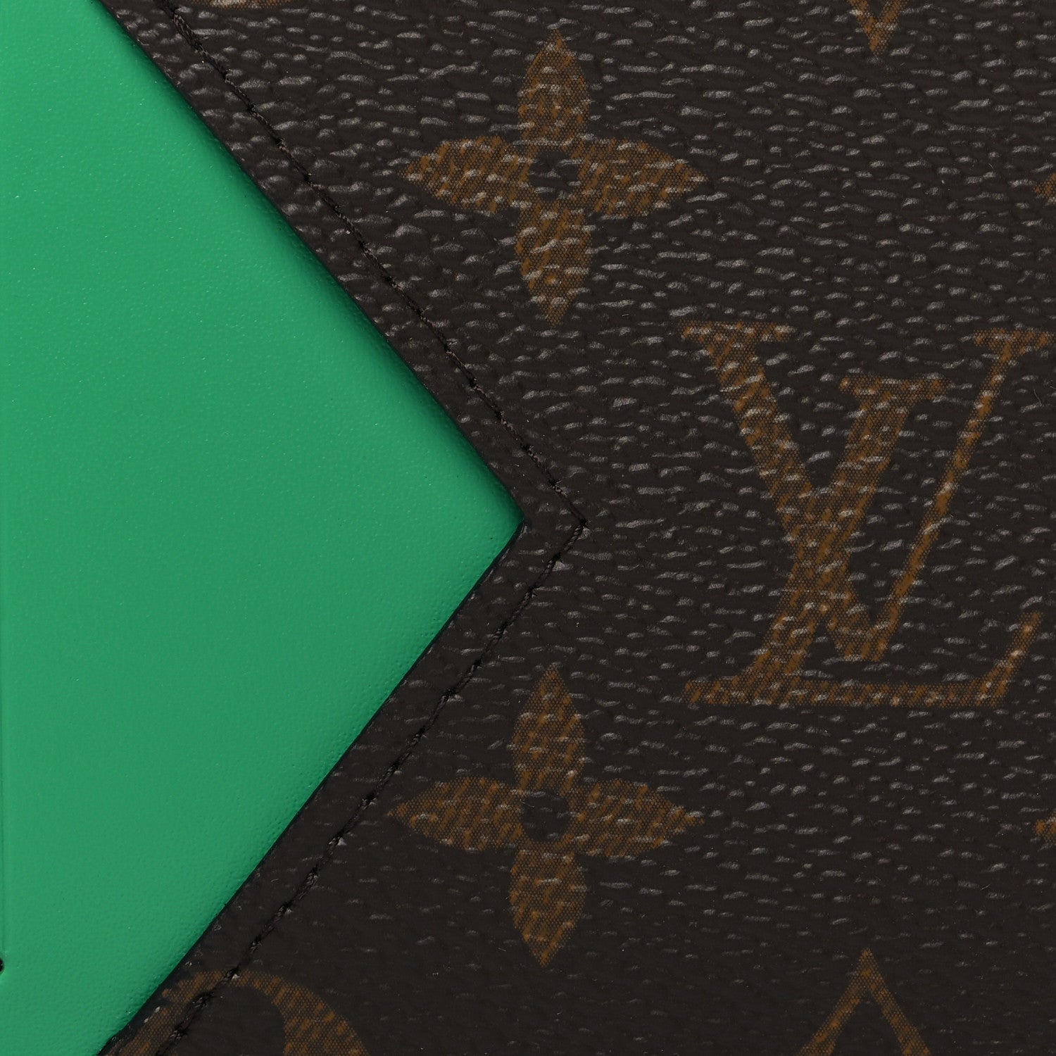 Louis Vuitton Monogram Calfskin Coin Card Holder Green 7 of 7