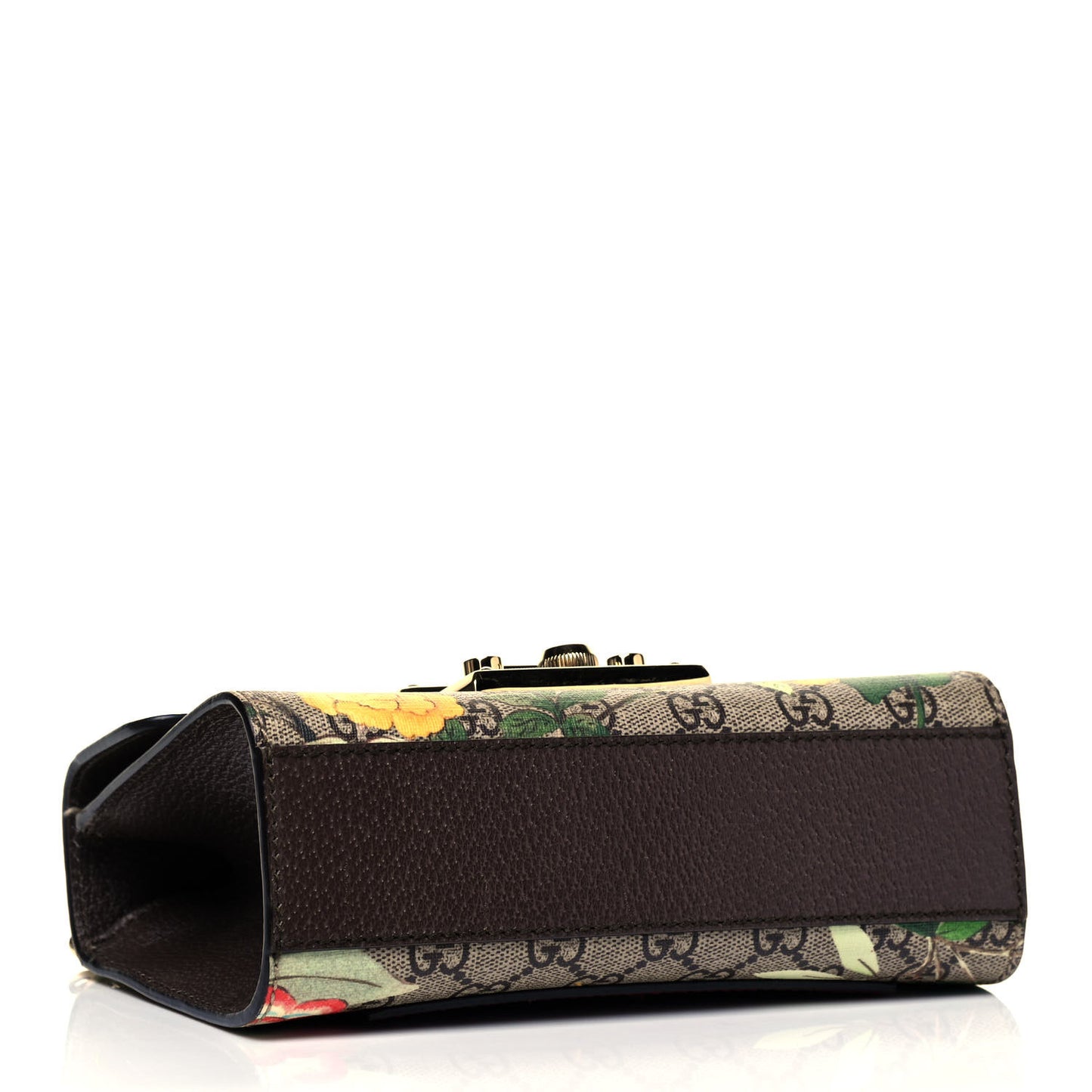 GG Supreme Monogram Tian Small Padlock Shoulder Bag Beige Multicolor New Acero