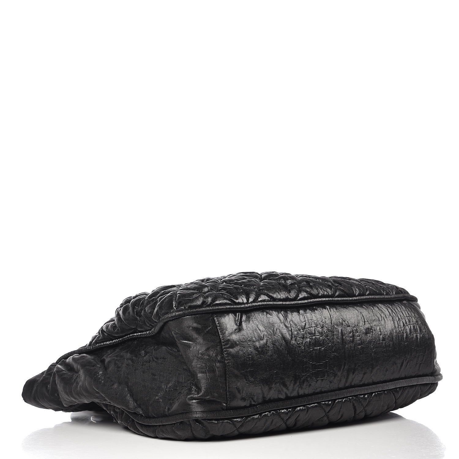 Chanel Crinkled Coated Canvas Le Marais Large Tote Black 13 of 19
