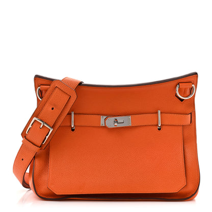 Hermes Taurillon Clemence Jypsiere 31 Orange 1 of 15