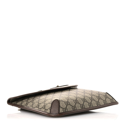 Gucci GG Supreme Monogram Web Medium Neo Vintage Flap Messenger Bag Beige New Acero 4 of 17