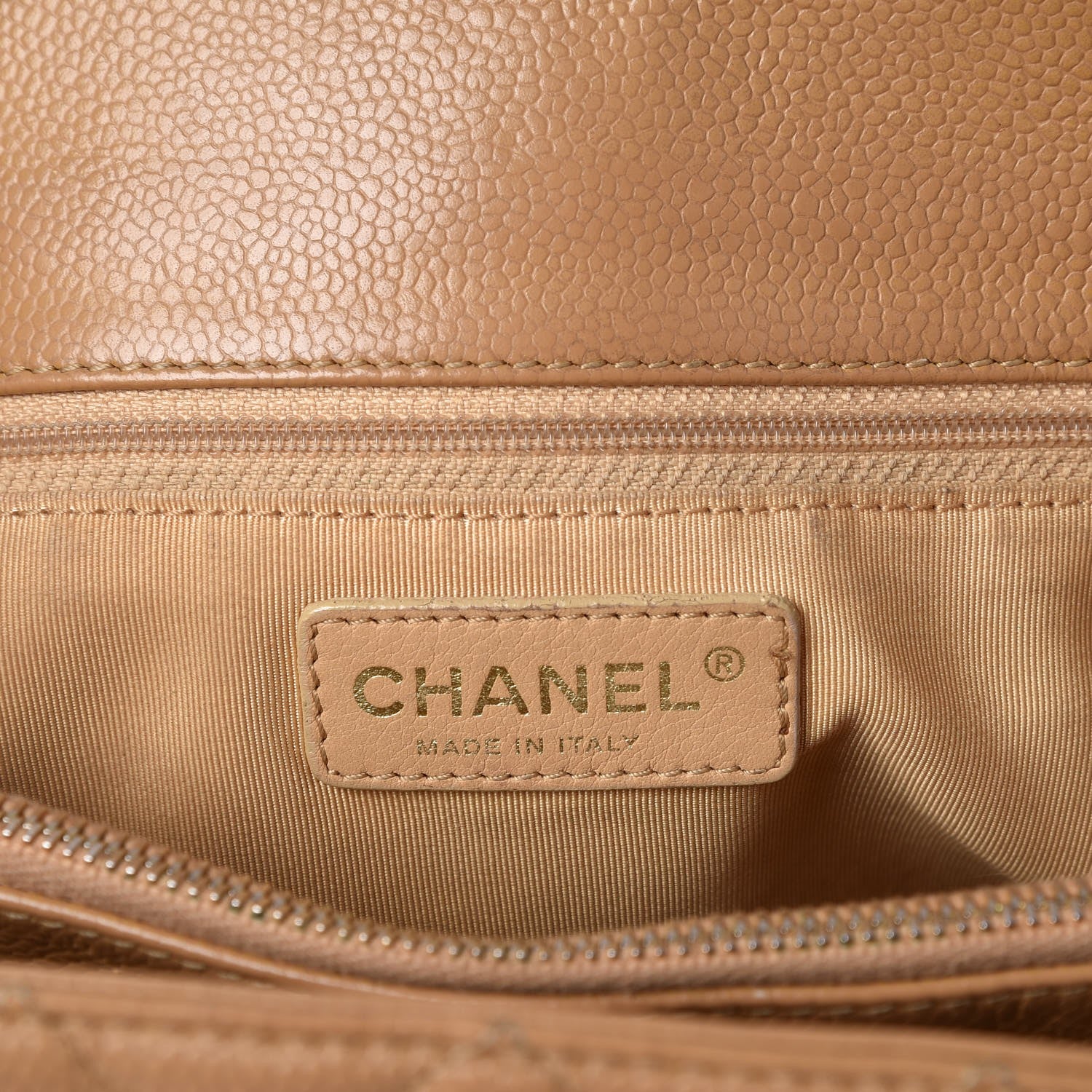 Chanel Caviar Quilted Grand Shopping Tote GST Beige 6 of 30