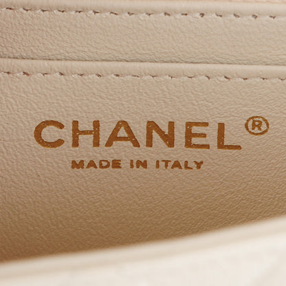 Chanel Caviar Quilted Mini Square Flap White 7 of 8