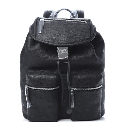 MCM Calfskin Ottomar Small Tivitat Two-Pocket Backpack Black 1 of 9
