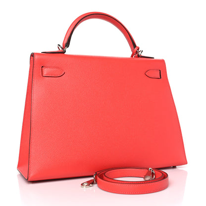 Hermes Epsom Kelly Sellier 32 Rose Jaipur 3 of 9