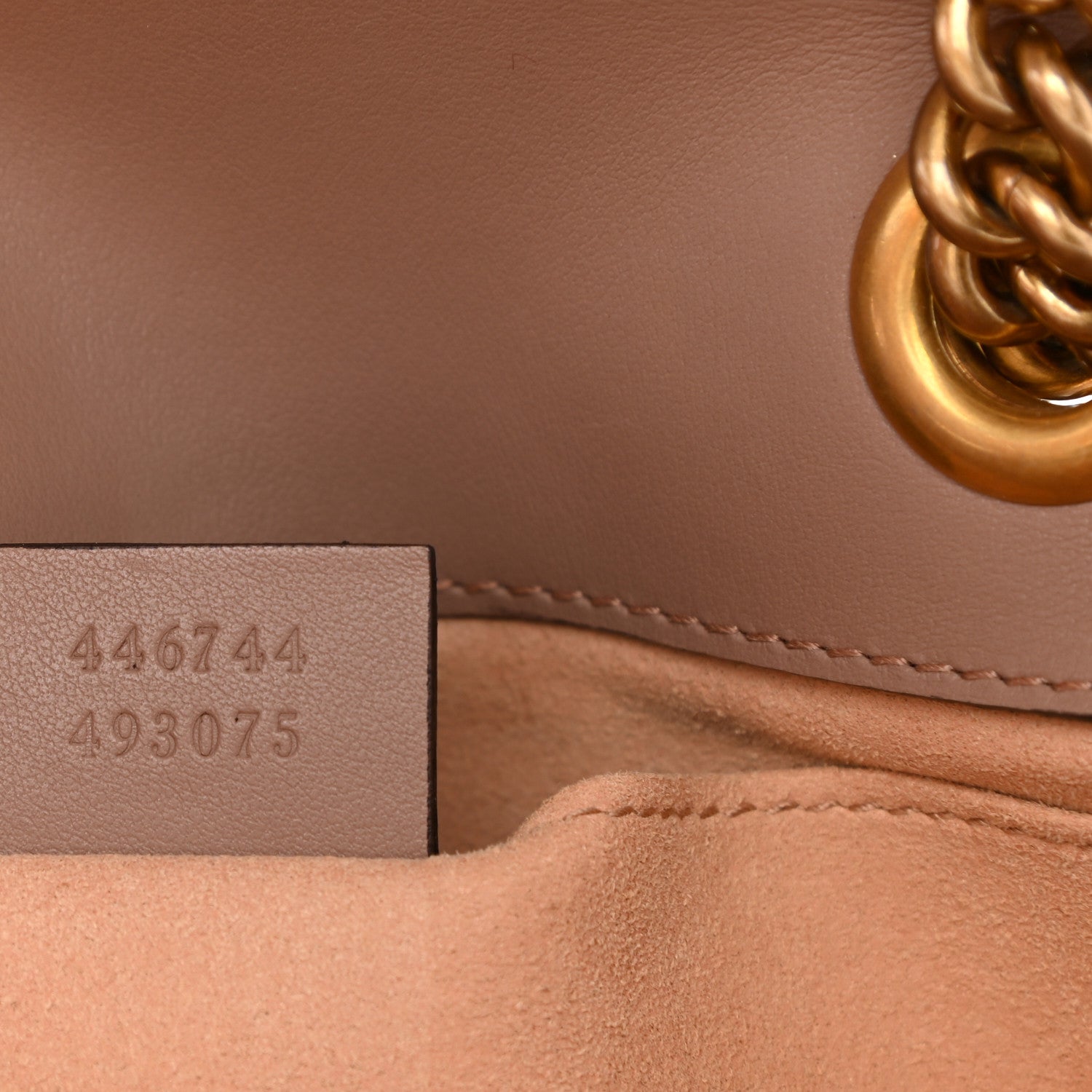 Gucci Calfskin Matelasse Mini GG Marmont Shoulder Bag Porcelain Rose 7 of 11