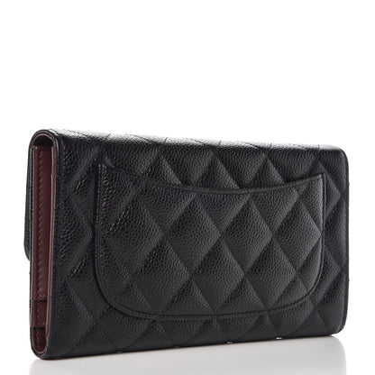 Chanel Caviar Quilted Large Flap Wallet Black 3 of 8