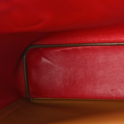 Prada Saffiano Cuir Large Double Bag Caramel Fuoco 17 of 17