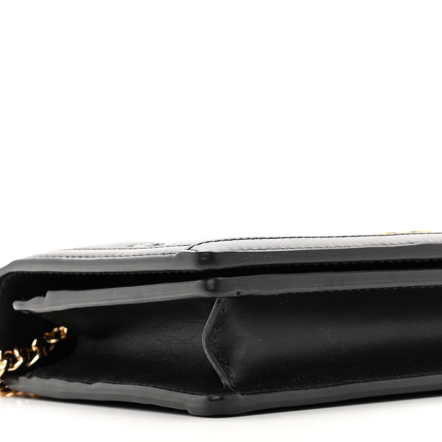 Gucci Calfskin GG Matelasse Chain Wallet Black 9 of 12