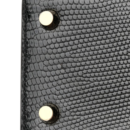 Hermes Lizard Niloticus Kelly Sellier 25 Black 12 of 14
