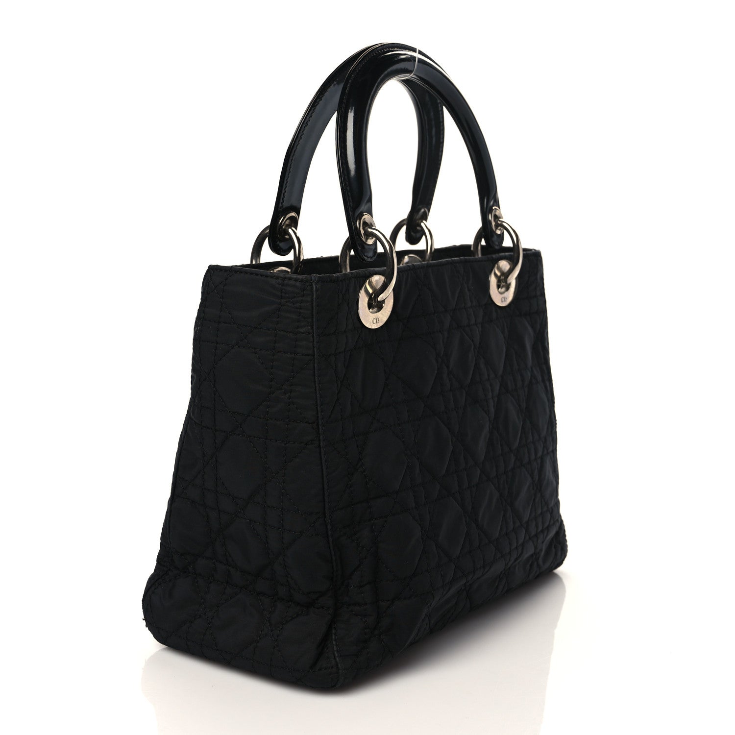 Christian Dior Nylon Cannage Medium Lady Dior Black 3 of 11
