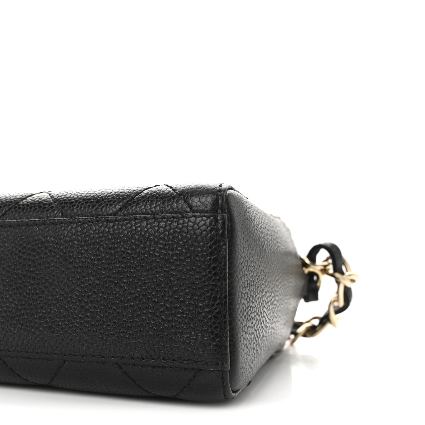 Caviar Quilted Camera Bag Black